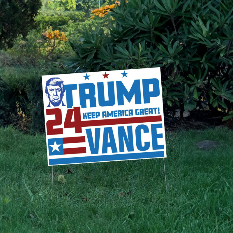 Trump Vance Yard Sign, Republican Yard Sign, Presidential Trump Lawn Signs, Trump For America, Trump Vance 2024, Support Trump, Election 2024