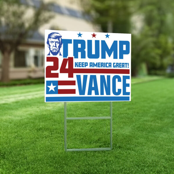 Trump Vance Yard Signs, Republican Yard Sign, Presidential Trump Lawn Sign, Trump For America, Trump Vance 2024, Support Trump, Election 2024