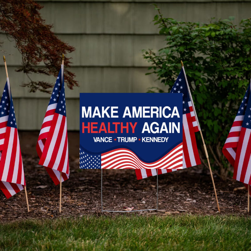 Vance Trump Kennedy Make America Healthy Again Yard Sign USA