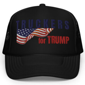 Embroidered Truckers for Trump Hat, Take America Back, Trump Rally Supporter Cap, Patriotic Flag Support Trump Hat, 2024 Election Gift