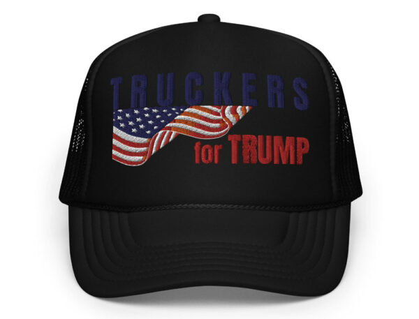 Embroidered Truckers for Trump Hat, Take America Back, Trump Rally Supporter Cap, Patriotic Flag Support Trump Hat, 2024 Election Gift