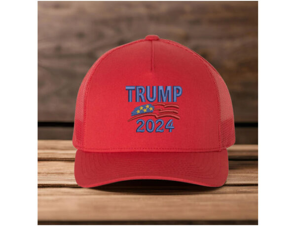 Embroidered Trump 2024 Hat, Make America Great Again Cap, Trump 2024 Trucker Hat, Trump 2024 Hat, Trump Trucker Hats, Adjustable Trump Cap