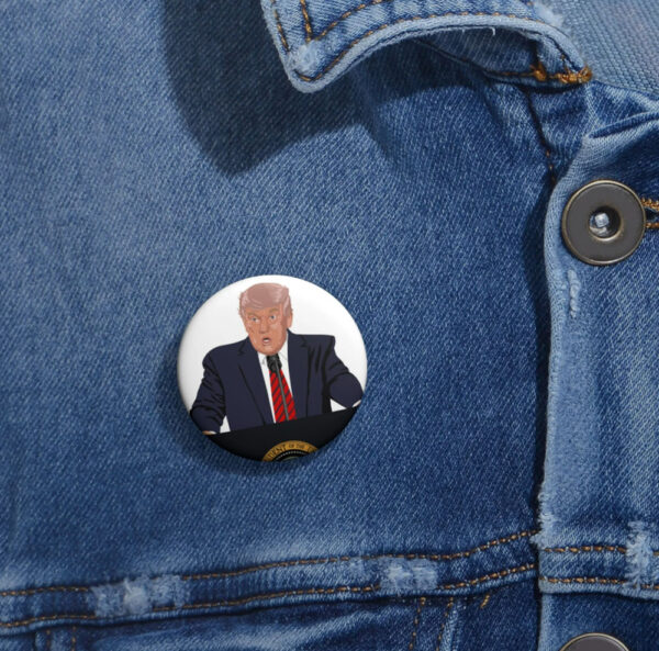 2024 Patriotic Buttons, Trump USA Voting Pin, Funny Political Badge