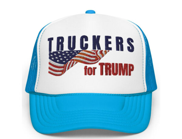 Embroidered Truckers for Trump Hat, Take America Back, Trump Rally Supporter Cap, Patriotic Flag Support Trump Hats, 2024 Election Gift