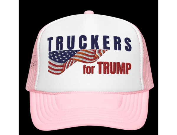 Embroidered Truckers for Trump Hat, Take America Back, Trump Rally Supporter Cap, Patriotic Flag Support Trump Hats, 2024 Election Gift.