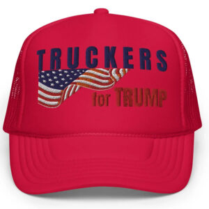 Embroidered Truckers for Trump Hats, Take America Back, Trump Rally Supporter Cap, Patriotic Flag Support Trump Hats, 2024 Election Gift.