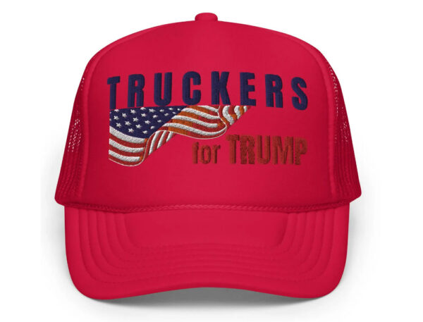 Embroidered Truckers for Trump Hats, Take America Back, Trump Rally Supporter Cap, Patriotic Flag Support Trump Hats, 2024 Election Gift.