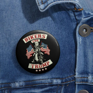 Bikers For Trump 2024 Pin Buttons, Make America Great Again Pins