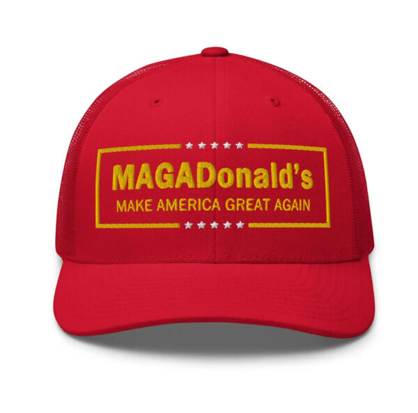 Cap MAGADonald's BigMAGA hat embroidery Trump hat , Funny trump hat 2024, Vote Trump