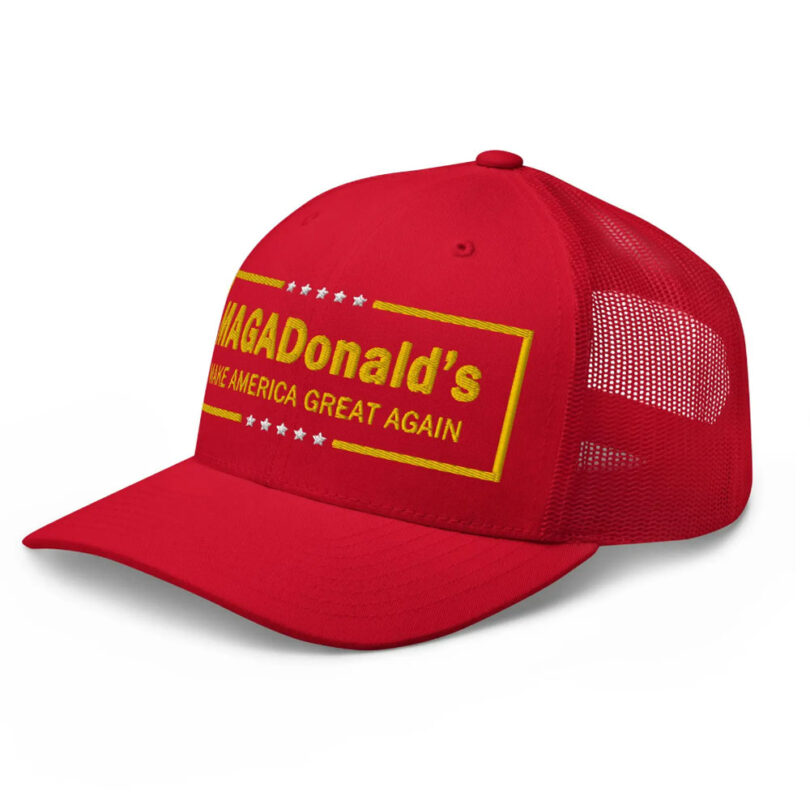 Cap MAGADonald's BigMAGA hat embroidery Trump hat , Funny trump hats 2024, Vote Trump