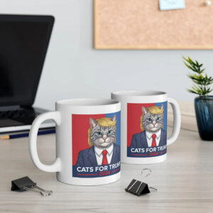 Cats For Trump 2024 Funny Tee For Vance Trump Coffee Mugs 2024