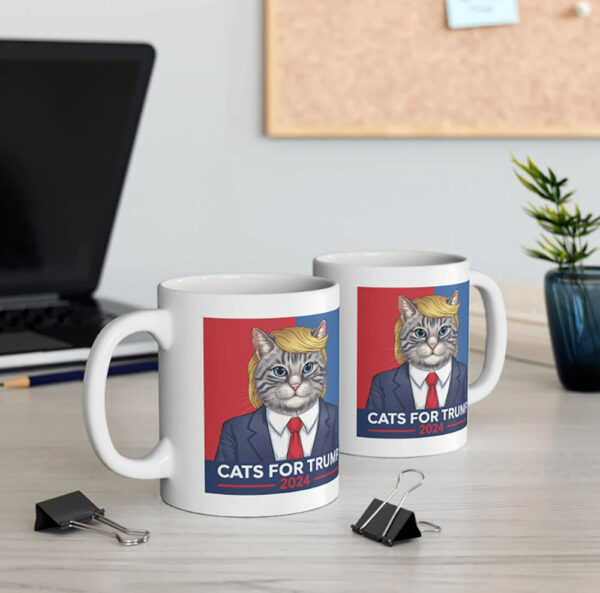 Cats For Trump 2024 Funny Tee For Vance Trump Coffee Mugs 2024