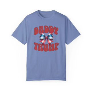 Daddy Trump 2024 T-Shirts, Coquette Bow Political Tee, Election Year, Trump for President, Republican Shirt, Daddy Trump