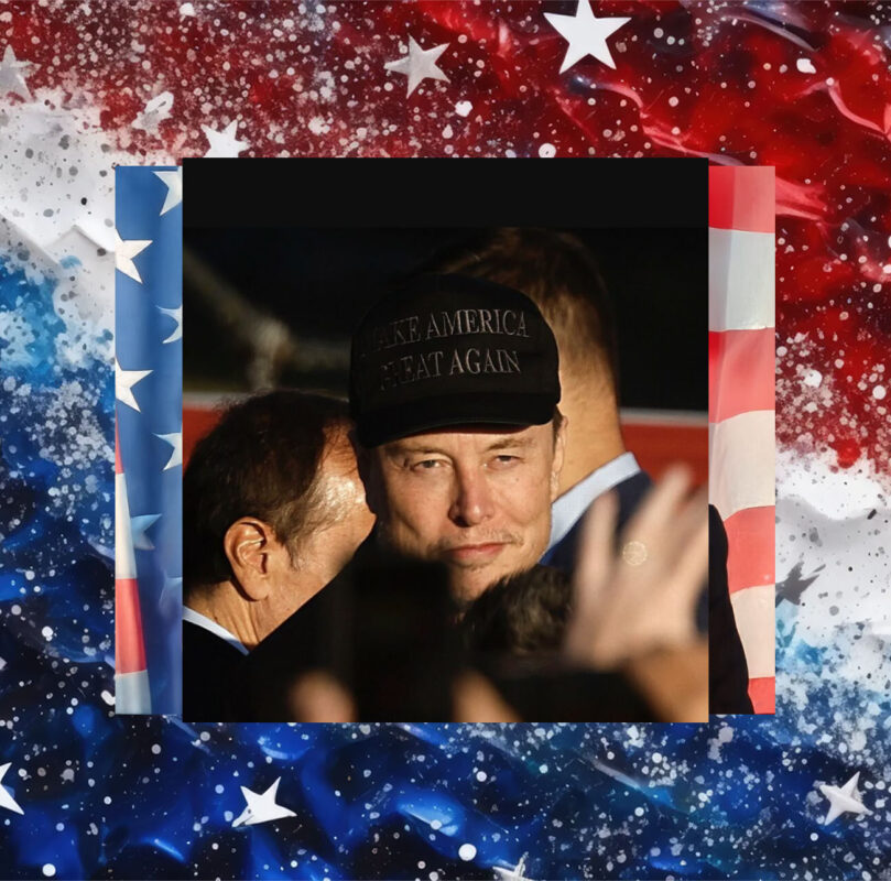 Dark MAGA Hats Elon Musk rallies onstage with Trump in Pennsylvania 2024