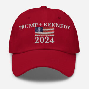 Donald Trump X RFK JR 2024 Hat, Embroidered Baseball Cap, Robert F Kennedy Jr, Trump 2024 Hat, Election 2024