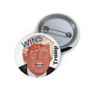 Ear 2024 Patriotic Button, Trump USA Voting Pin