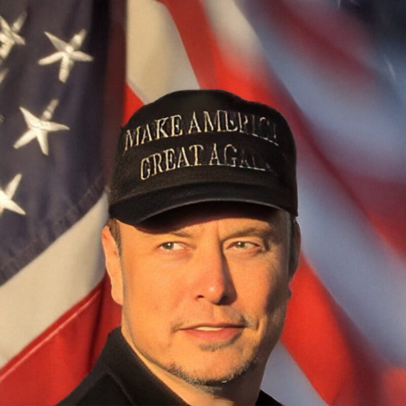 Elon Musk Never Surrender Black MAGA Hat