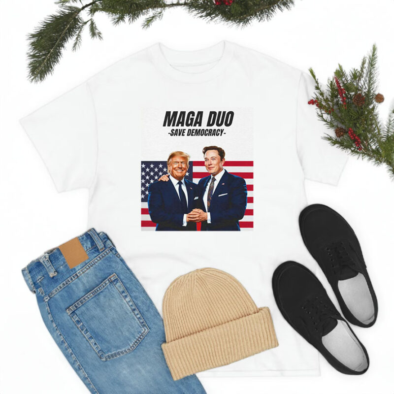 Elon Musk Supports Trump to Save Democracy ,Dark MAGA Rally 2024 Shirt