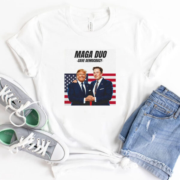 Elon Musk Supports Trump to Save Democracy ,Dark MAGA Rally 2024 Shirts