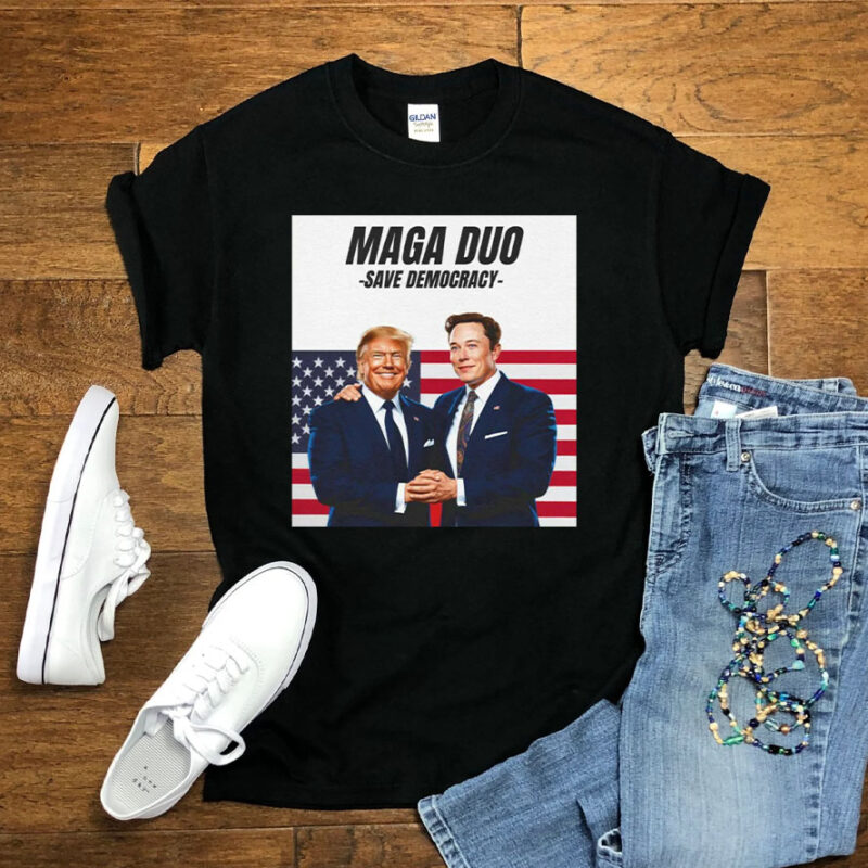 Elon Musk Supports Trump to Save Democracy ,Dark MAGA Rally T-Shirts