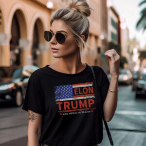 Elon Musk and Trump Shirt, Elon Trump Make America Great Again Rally T-Shirt for Republicans