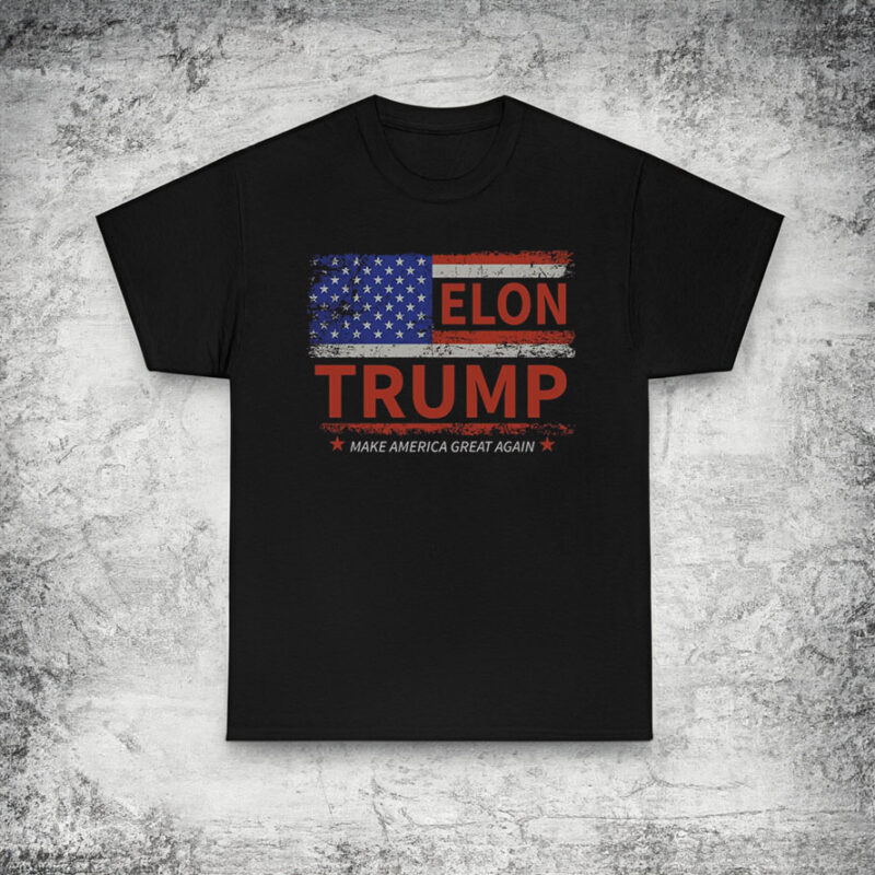 Elon Musk and Trump Shirt, Elon Trump Make America Great Again Rally T-Shirts for Republicans