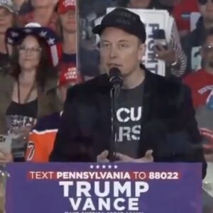 Elon Musk brought his Dark MAGA Hat