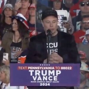 Elon Musk brought his Dark MAGA Hats