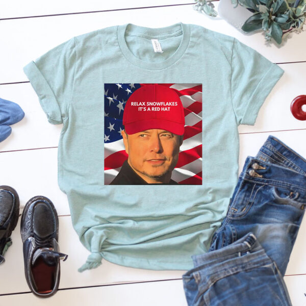 Elon Musk red hat ,Supports Trump to Save Democracy