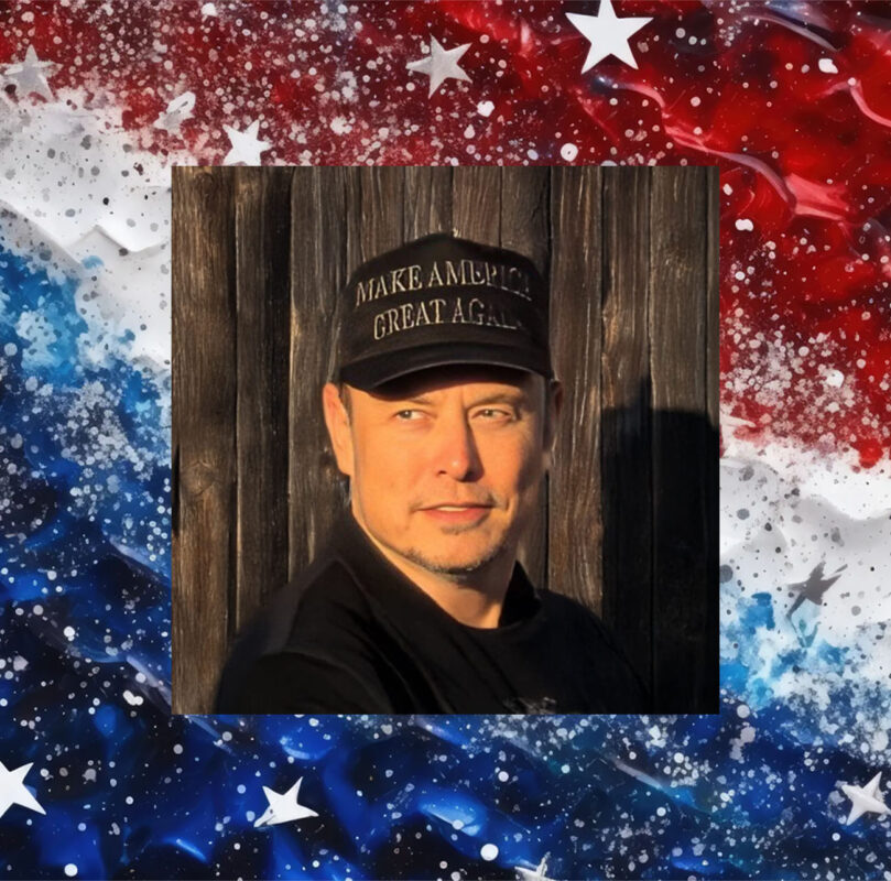 Even Elon Musk – FULL DARK MAGA HAT