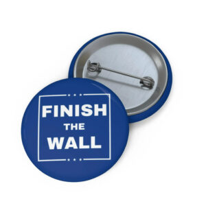 Finish the Wall Pin Button, Trump Vance, Trump 2024