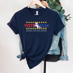 Funny 2024 Presidential Election Vote Unicorn TShirts