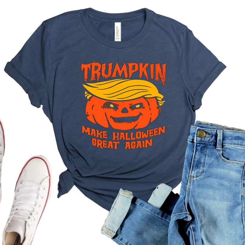 Funny Trumpkin Shirt, Trump Halloween T-Shirt, Make Halloween Great Again Tee