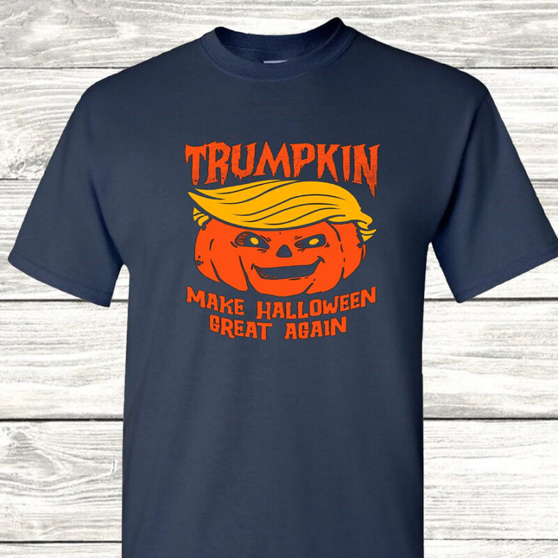 Funny Trumpkin Shirt, Trump Halloween T-Shirts, Make Halloween Great Again Tee