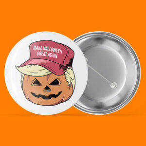 Halloween Trumpkin Pin,President Donald Trump 2024 Button