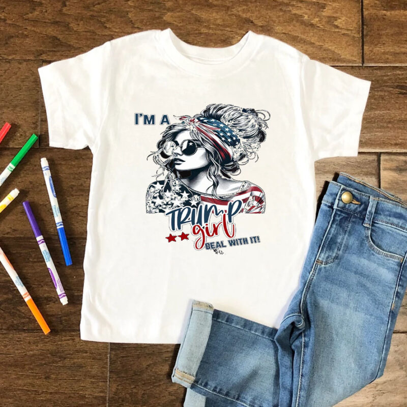 I'm A Trump Girl Dead With It T-Shirts, Trump Girl Shirt 2024