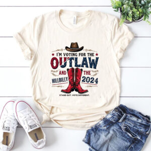 I'm Voting For The Outlaw and Hillbilly SVG PNG - Trump Vance 2024, Felon and Hillbilly Design Shirts