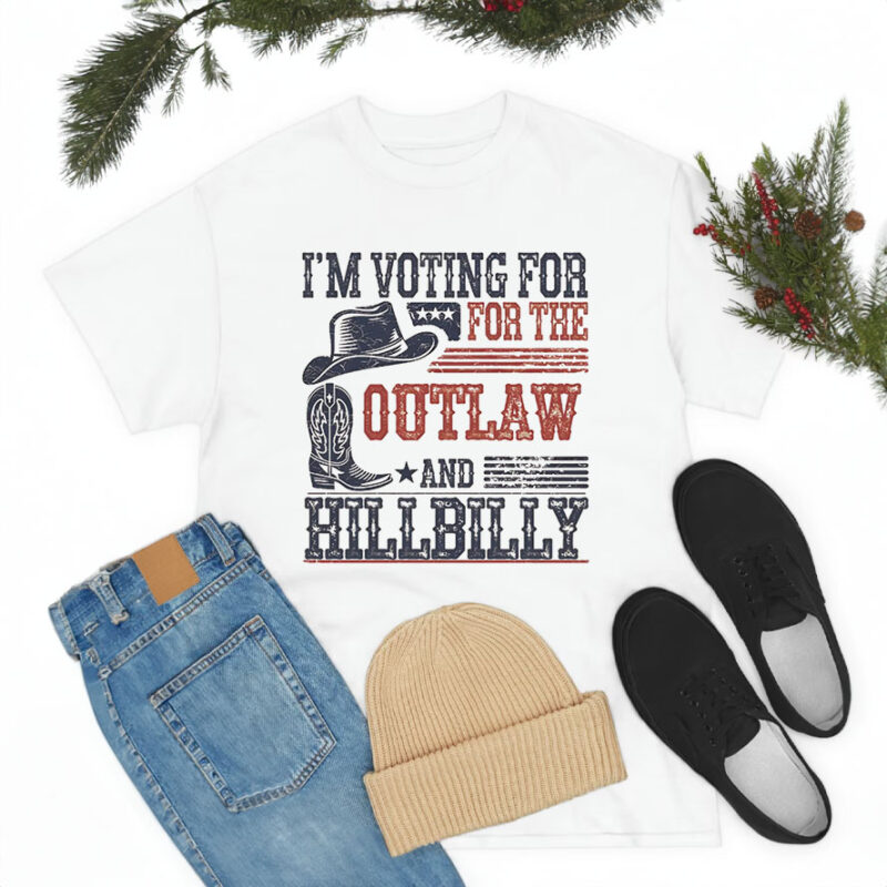 I'm Voting for the outlaw Hillbilly Trump Vance 2024, The Felon Hillbilly Shirt