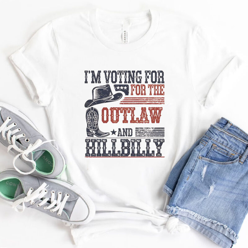 I'm Voting for the outlaw Hillbilly Trump Vance 2024, The Felon Hillbilly Shirts