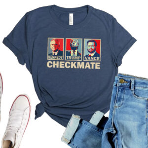 Kennedy Trump Vance Checkmate Shirt, President Election T-shirt, Republic Gift Tee