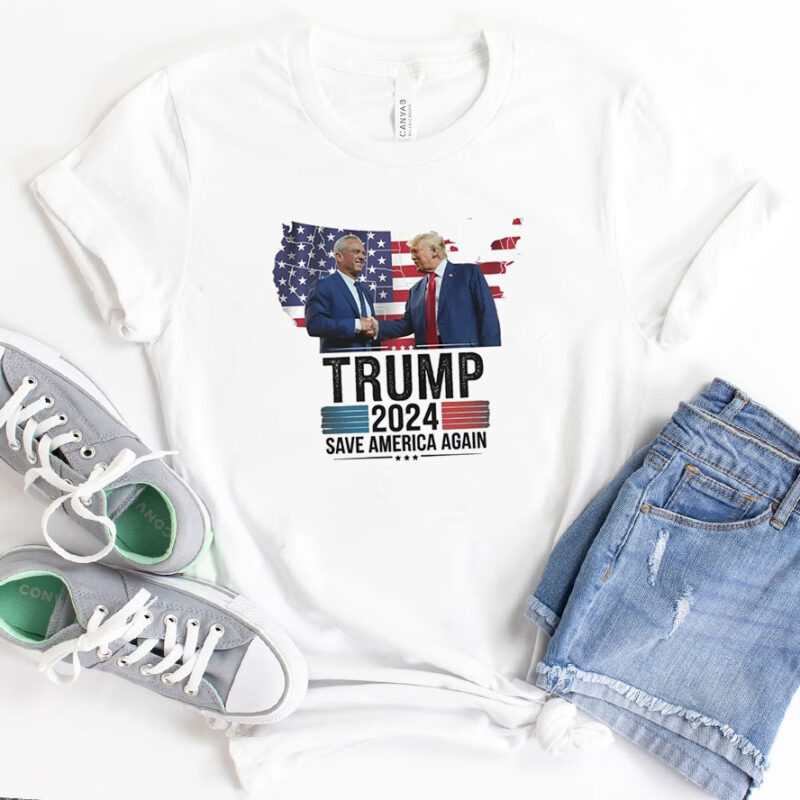 Kennedy and Trump Save America Again kennedy 2024 trump svg Kennedy svg Shirts