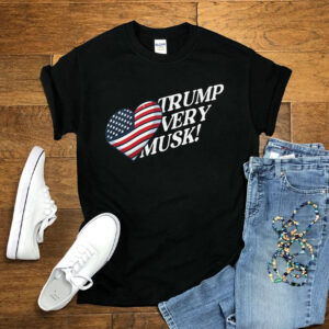 Love Trump Very Musk Unisex Heavy Cotton Tee Shirts