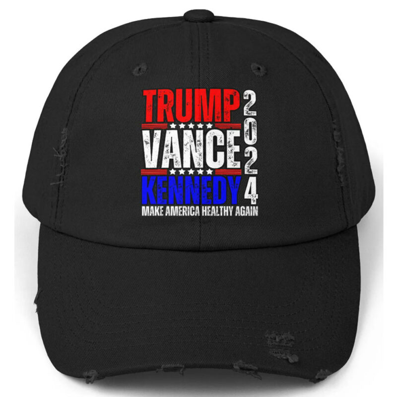 Make America Healthy Again Trump Vance Kennedy 2024 Election Unisex Distressed Cap