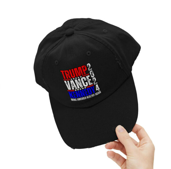 Make America Healthy Again Trump Vance Kennedy 2024 Election Unisex Distressed Caps