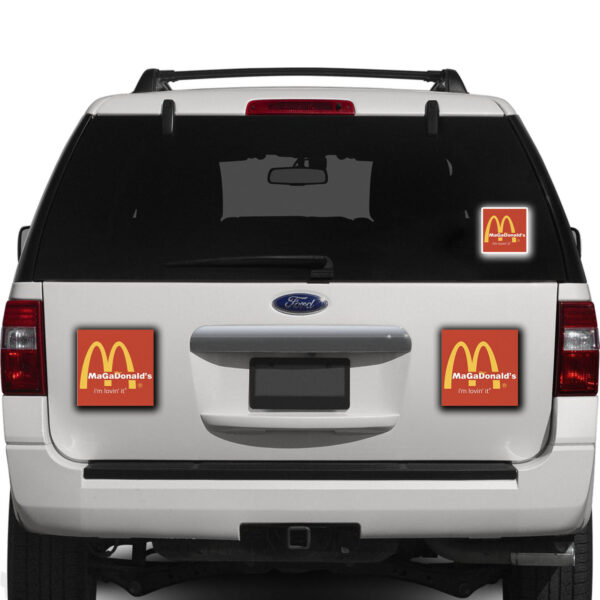 McDONALDs Trump vance i’m lovin’ it Car Magnet2