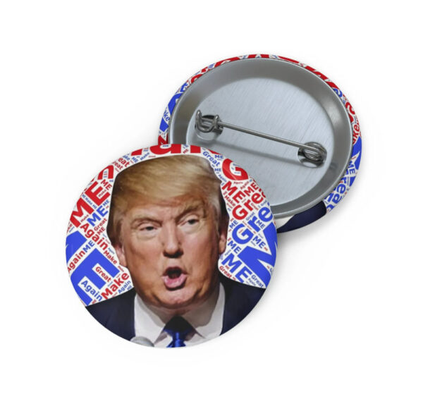 Patriotic Button, Trump USA Voting Pin Button