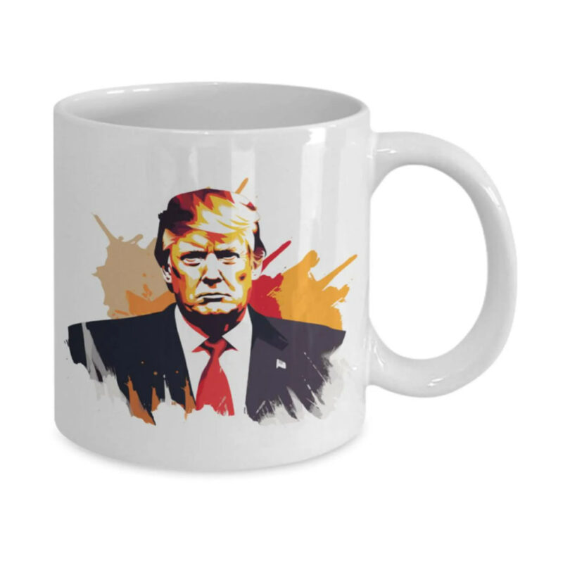 President Donald J Trump Mug, Trump Vance 2024, Trump 45 & 47, Trump Art Mugs