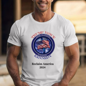 Reclaim America Trump Vance Kennedy Tee shirt, Patriotic shirt, American Flag tee