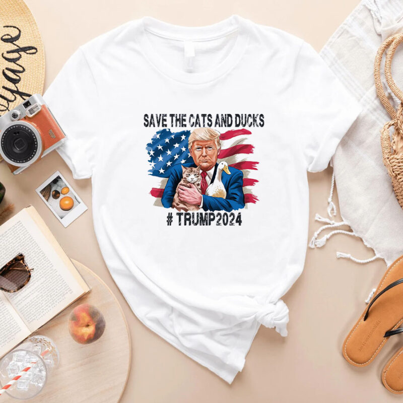 Save the cats and ducks trump 2024 T-Shirts, Trump Gift