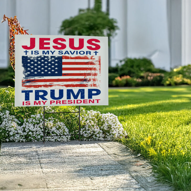 Trump 2024 For President Yard Signs USA Presidential Election, Republic Party Signs